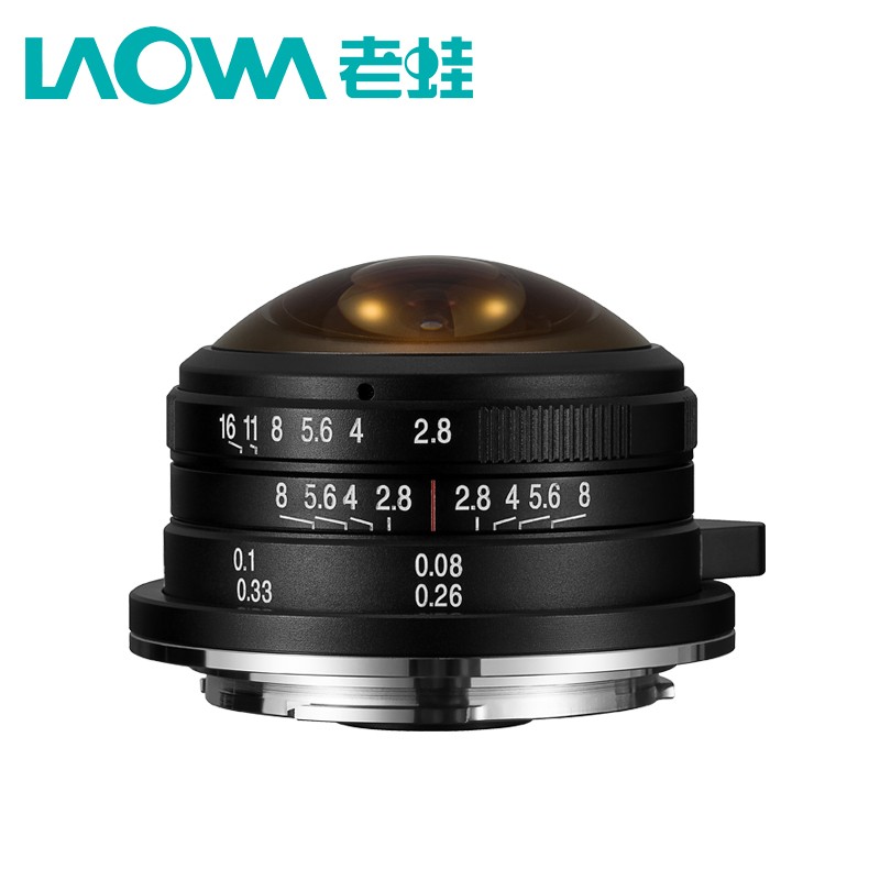 老蛙 MFT 4mm F2.8 210&deg;全周鱼眼镜头（M43画幅镜头）