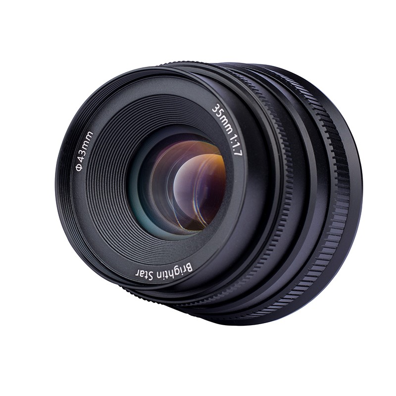 星曜35mm F1.7大光圈手动定焦微单相机镜头E/EFM/FX/M43/Z