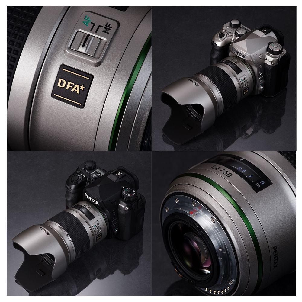 【宾得镜头】HD PENTAX-D FA★ 50mmF1.4 SDM AW Silver Edition银色限量版