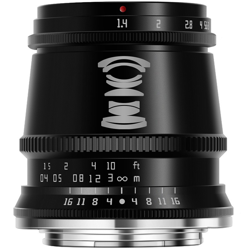 铭匠光学17mm f1.4大光圈广角定焦微单镜头适用富士X佳能E卡口m43