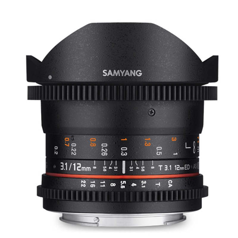 （SAMYANG）三阳12mm T3.1电影镜头鱼眼全画幅手动视频镜头