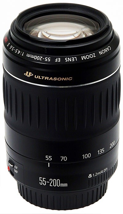 佳能 EF55-200mm f/4.5-5.6 USM一代 / II USM二代 （两代性能大同小异，随机发货）
