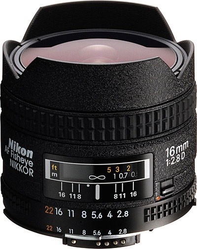 尼康 AF 16mm F2.8D Fisheye-Nikkor 鱼眼镜头