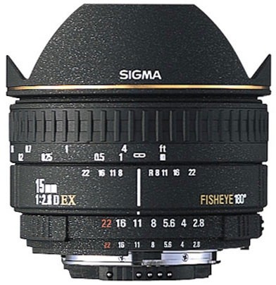 适马Sigma 15mm F/2.8 EX Fisheye