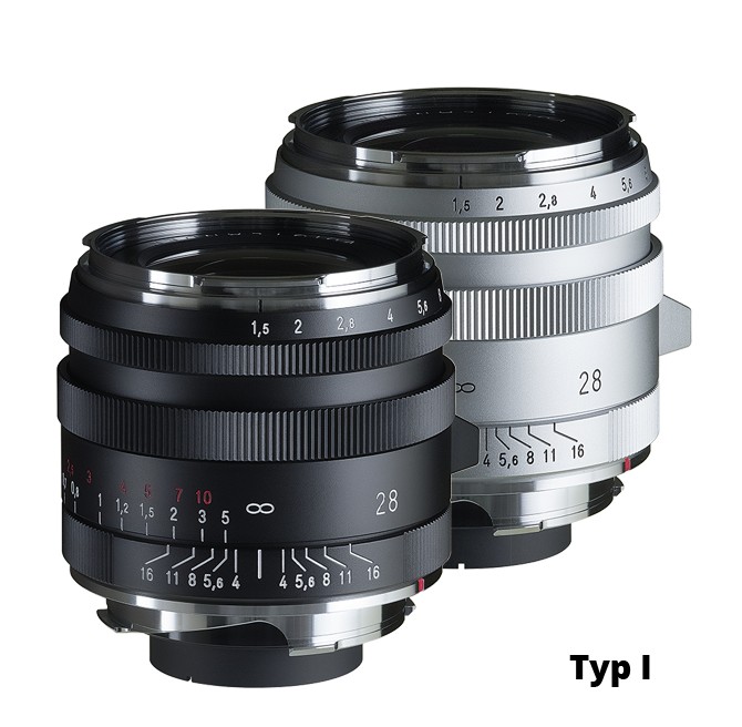 福伦达NOKTON  28mm F1.5 Aspherical Type I & Type II VM