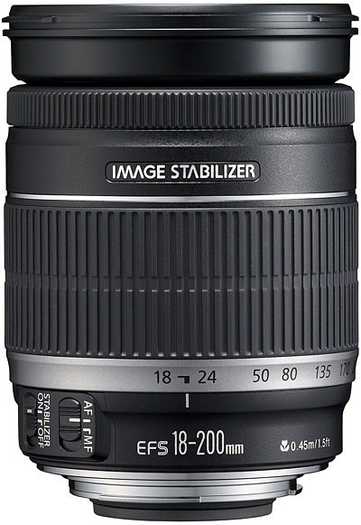 佳能单反镜头半画幅 EF-S 18-200mm f/3.5-5.6 IS